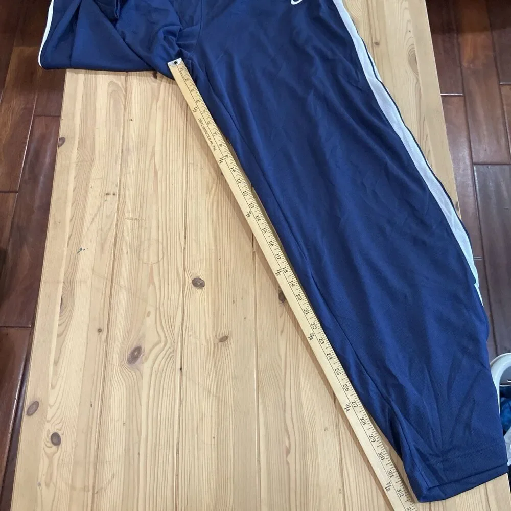 Nike Overtime 273715-010 Basketball Track Pants Blue White Men’s Ankle Zip 2XL